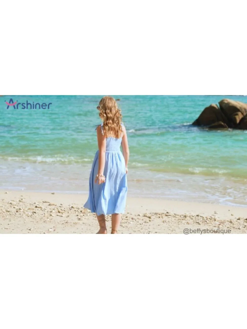 Girls Spaghetti Strap Ruched Flowy Sundress 97% Polyester 3% Spandex
